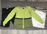 Набір одягу : блузка жіноча , джинси , спідниця ; розмір S