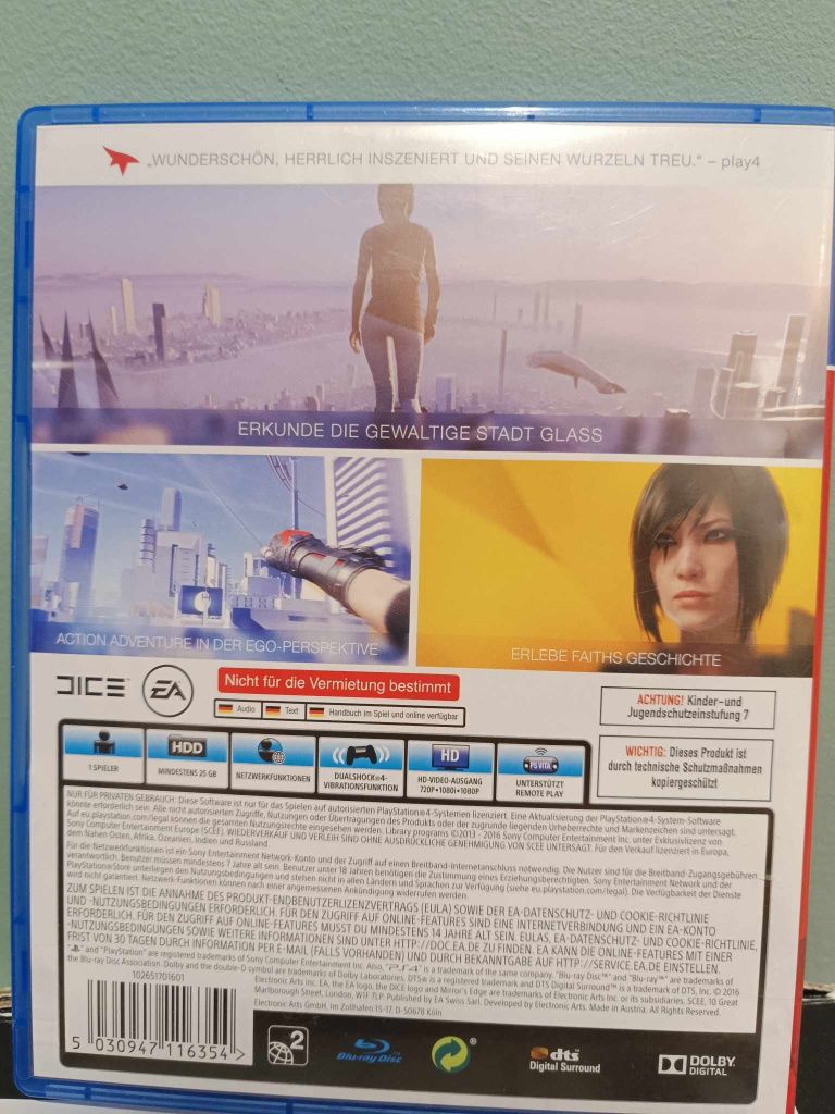 Mirrors edge ps4