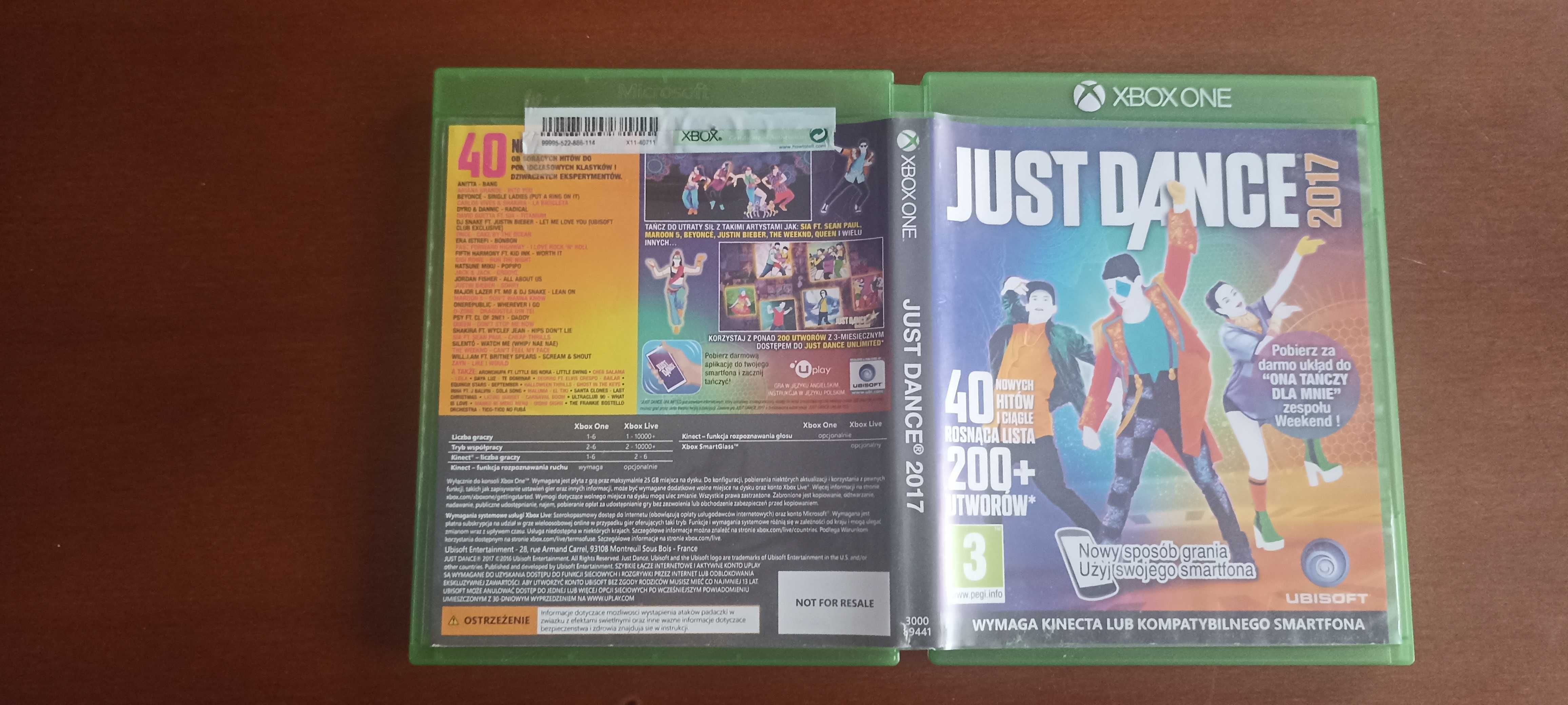 Gra na Xbox One Just Dance 2017 Kinect