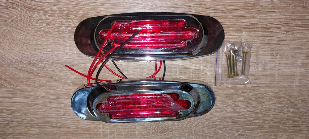 Ourbest Boczne światła obrysowe 16 diod LED 24 V 2 szt.