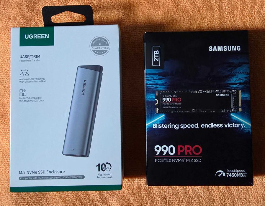 Samsung 990 PRO + obudowa UGREEN gwarancja