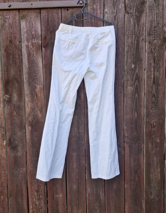 Marc Cain komplet garnitur bawełna len lato 36r