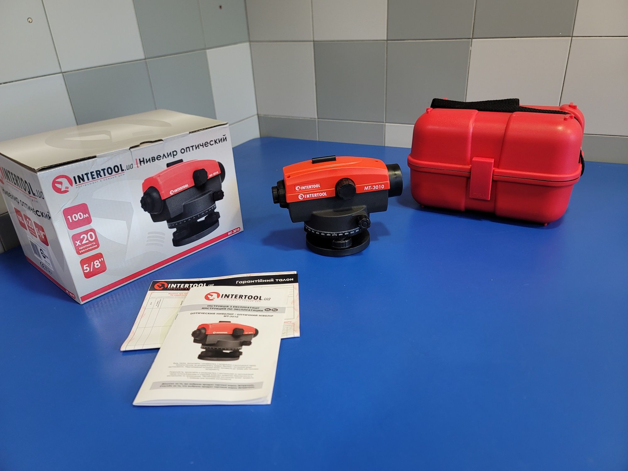 Оптический нивелир на 100м Intertool MT-3010 С Компенсатором Гарантия