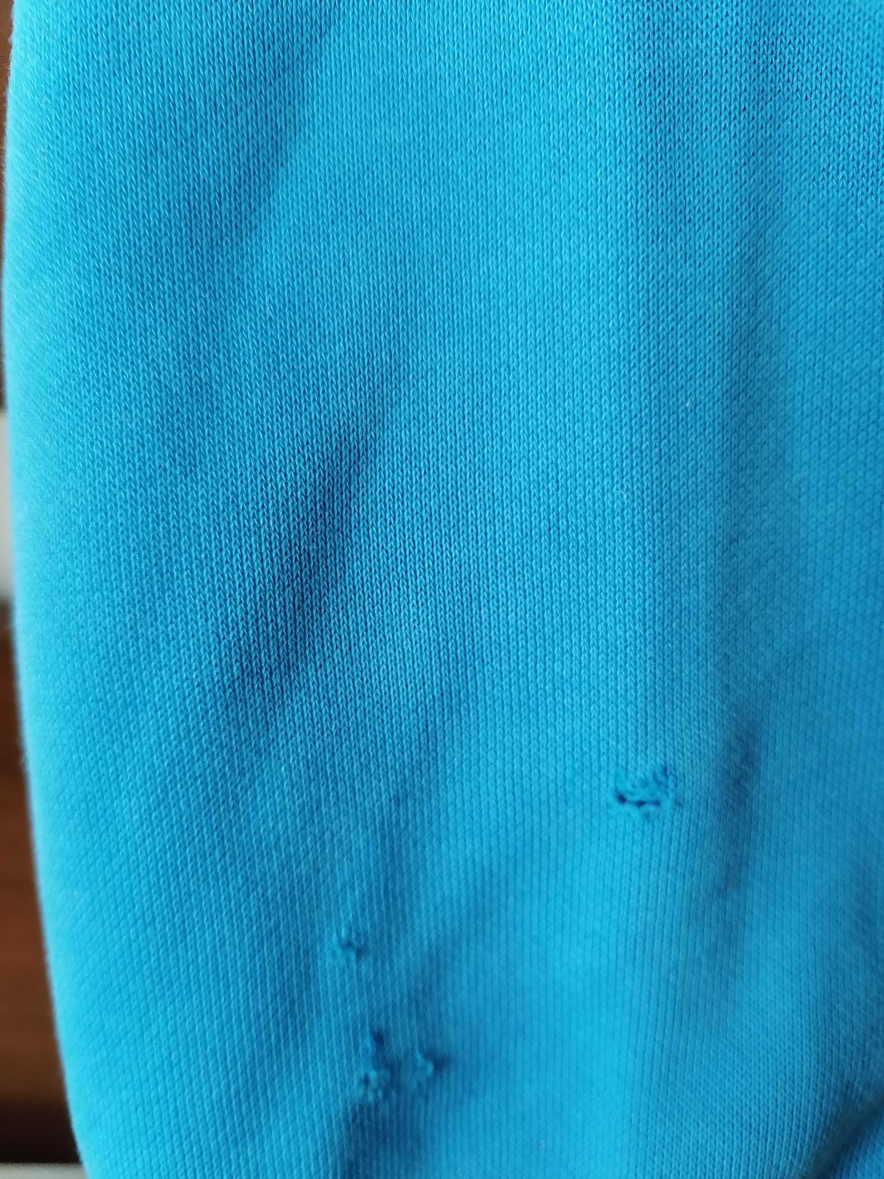 Bluza PUMA 164 niebieska z kapturem duża kieszeń