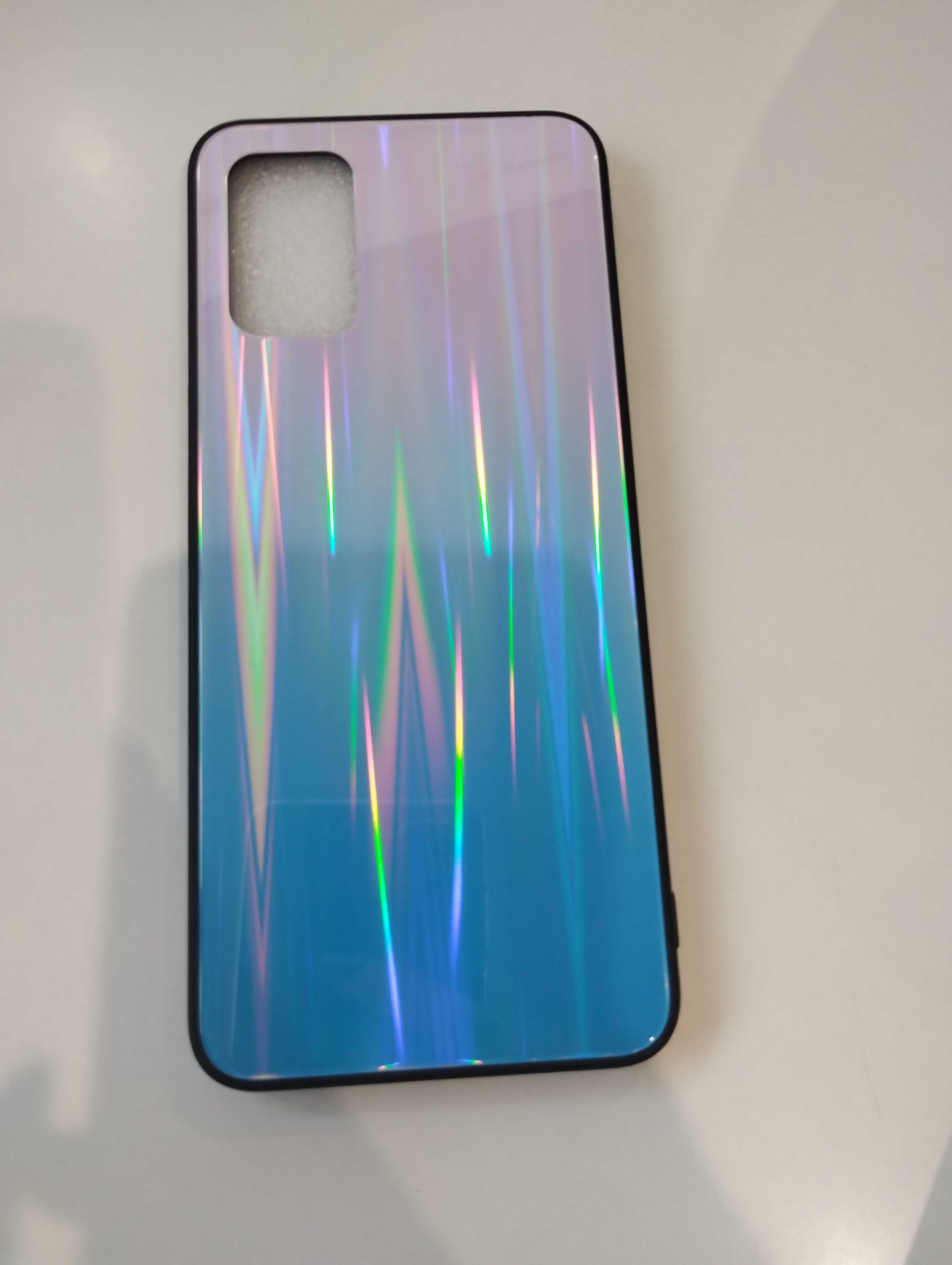 Nakładka Aurora Glass do Samsung Galaxy A02 S niebiesko-różowa 002954