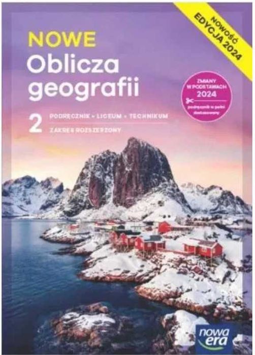 Podręcznik: NOWE Oblicza geografii 2 ZR Nowa Era Edycja 2024
