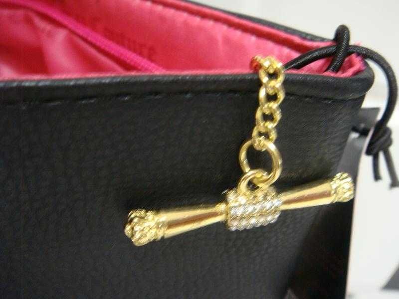 Клатч juicy couture черно-малиновый сумка джуси кутюр