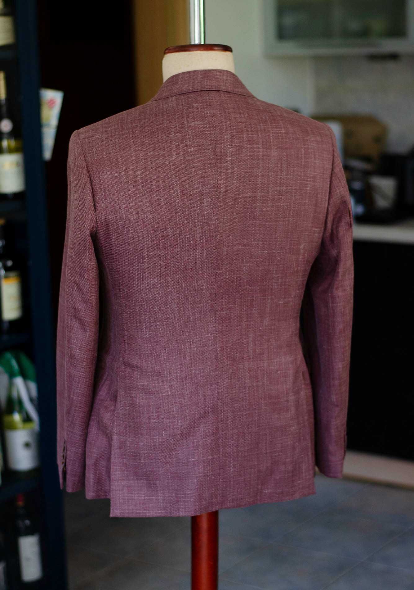 Marynarka dwurzędowa Bespoke, na miarę, Senszio r44 slim, wełna jedwab