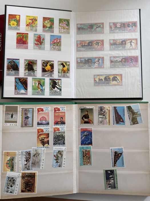 Selos em albuns e cartas