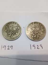 Moedas 1 escudo e 50 centavos