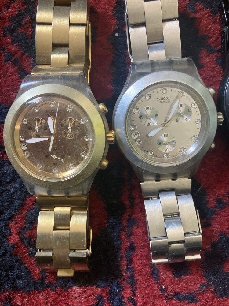 Seis Relogios da Swatch Swiss