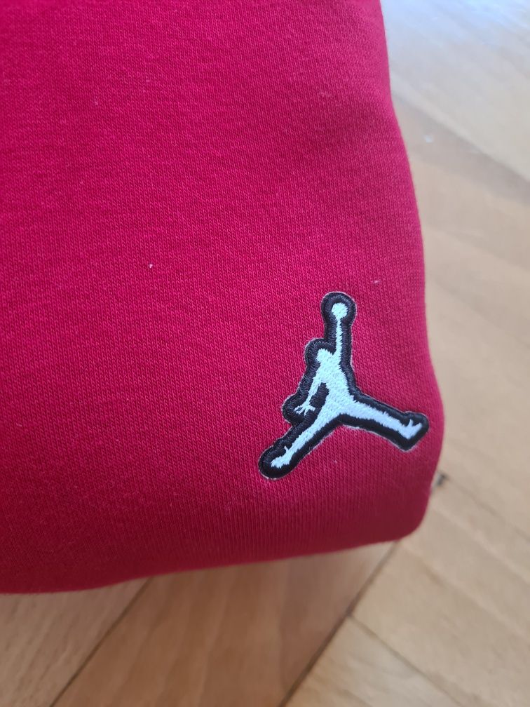 Bluza męska Jordan  S czerwona z kapturem
