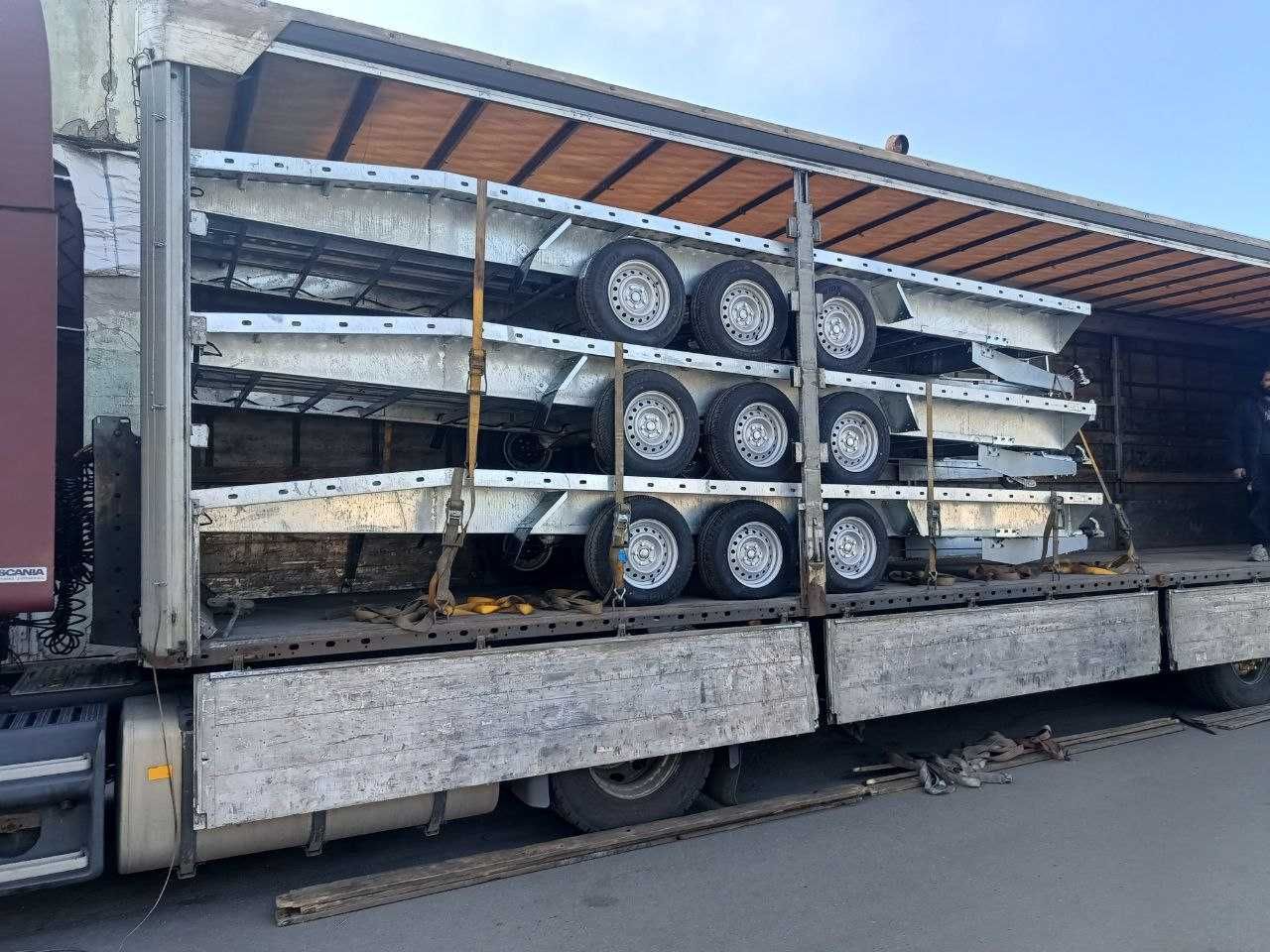 Прицеп эвакуатор. Лафет евакуатор. Трехвісний.