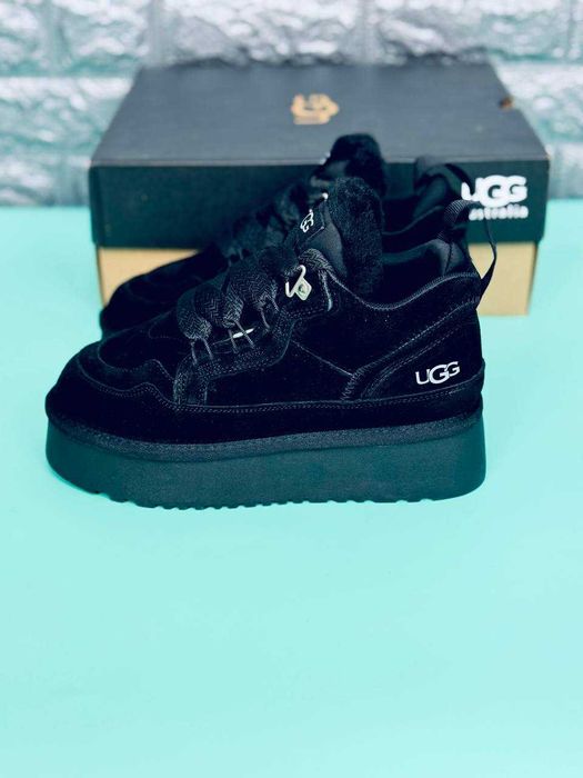 Кроссовки женские ugg lowmel black зимние на меху высокие кросовки ugg