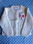NOWY sweter sweterek biały ecru cool club coolclub smyk 80 chrzest