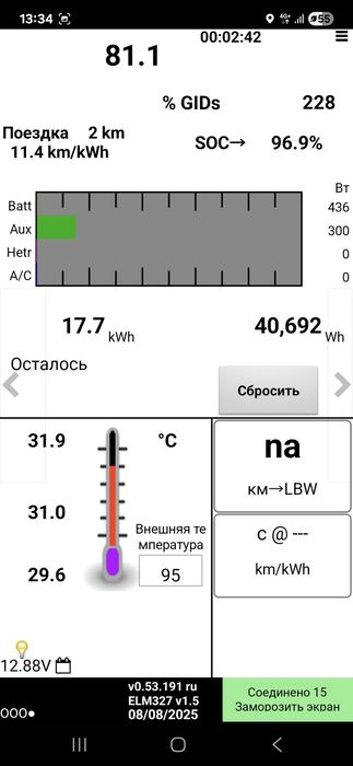 Батарея на Nissan Leaf 24 kWt
