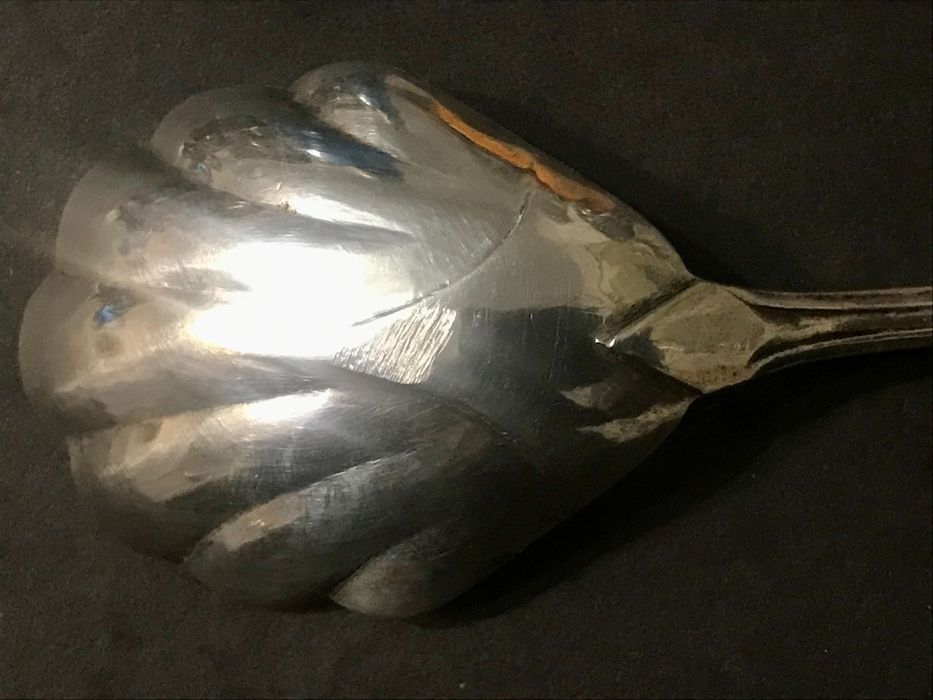 Łyżeczka srebrna do cukru, polska, przedwojenna, 34,5 grama, pr. 800