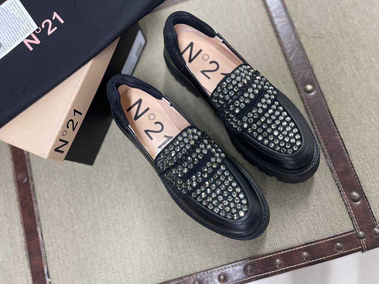 SALE! Оригинал. Стильные. туфли лоферы 40р. N 21 Италия Baldinini
