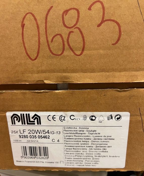 Świetlówki świetlówka Piła 20W 18W dzienna 60 cm g13