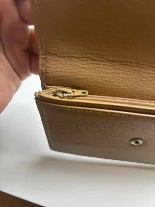 Carteira chanel bege