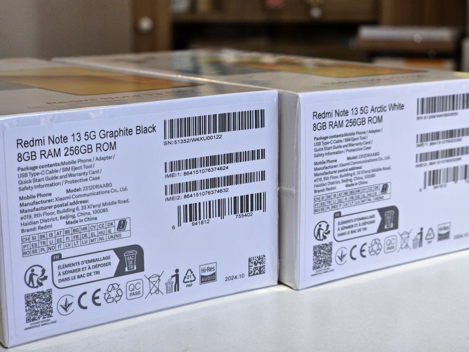 Xiaomi Redmi Note 13 5g Black White 8/256 EU