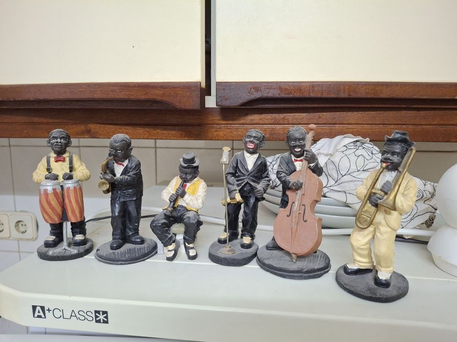 Bonecos decorativos banda musica jazz?