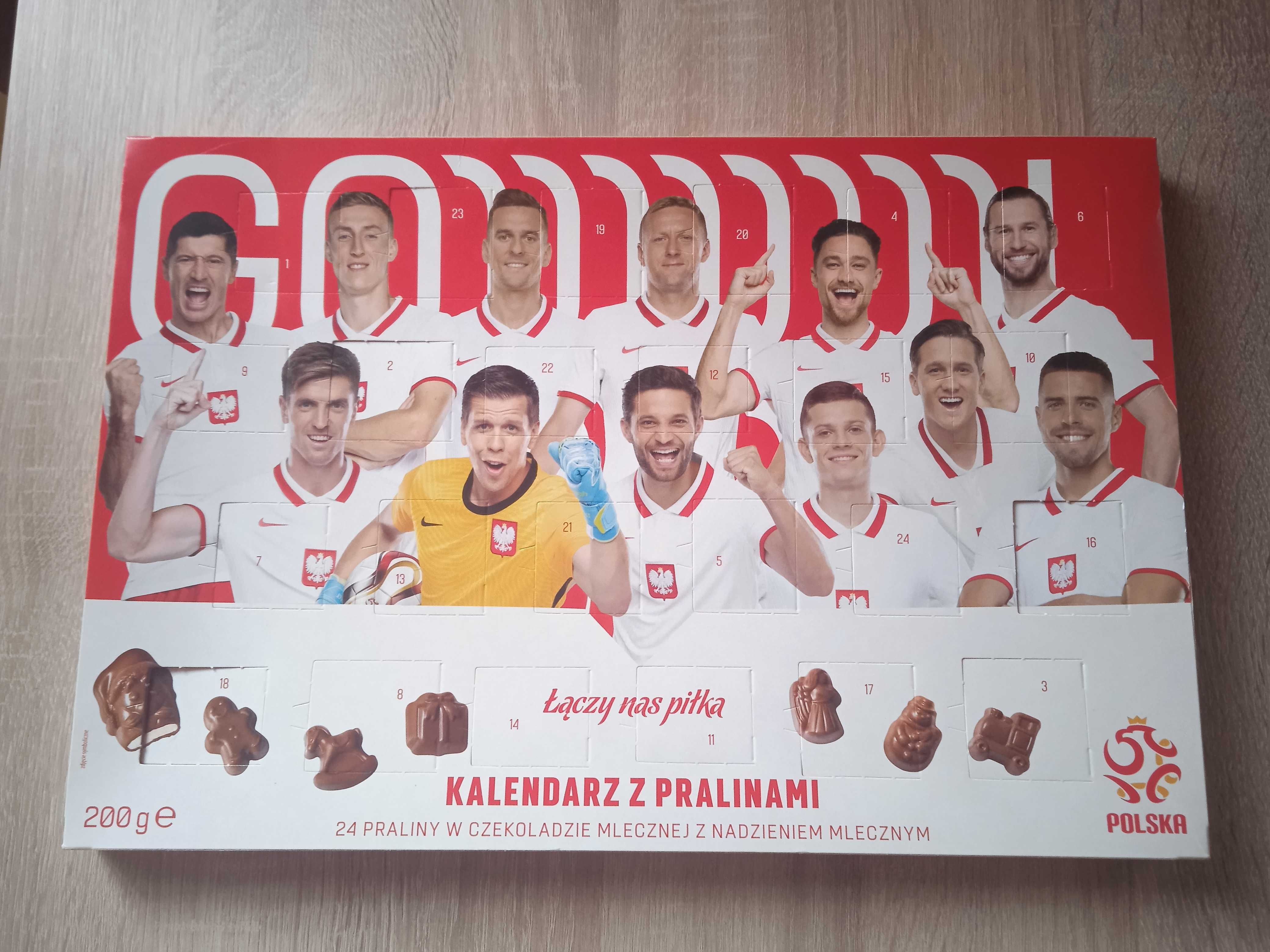 Kalendarz adwentowy z piłkarzami