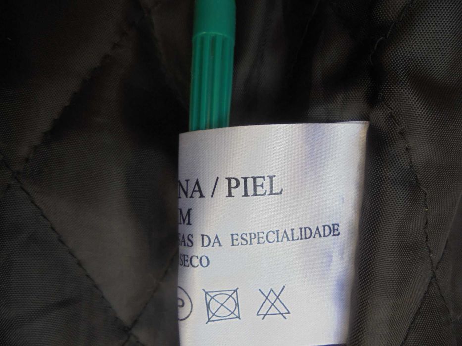 casaco de homem em pele