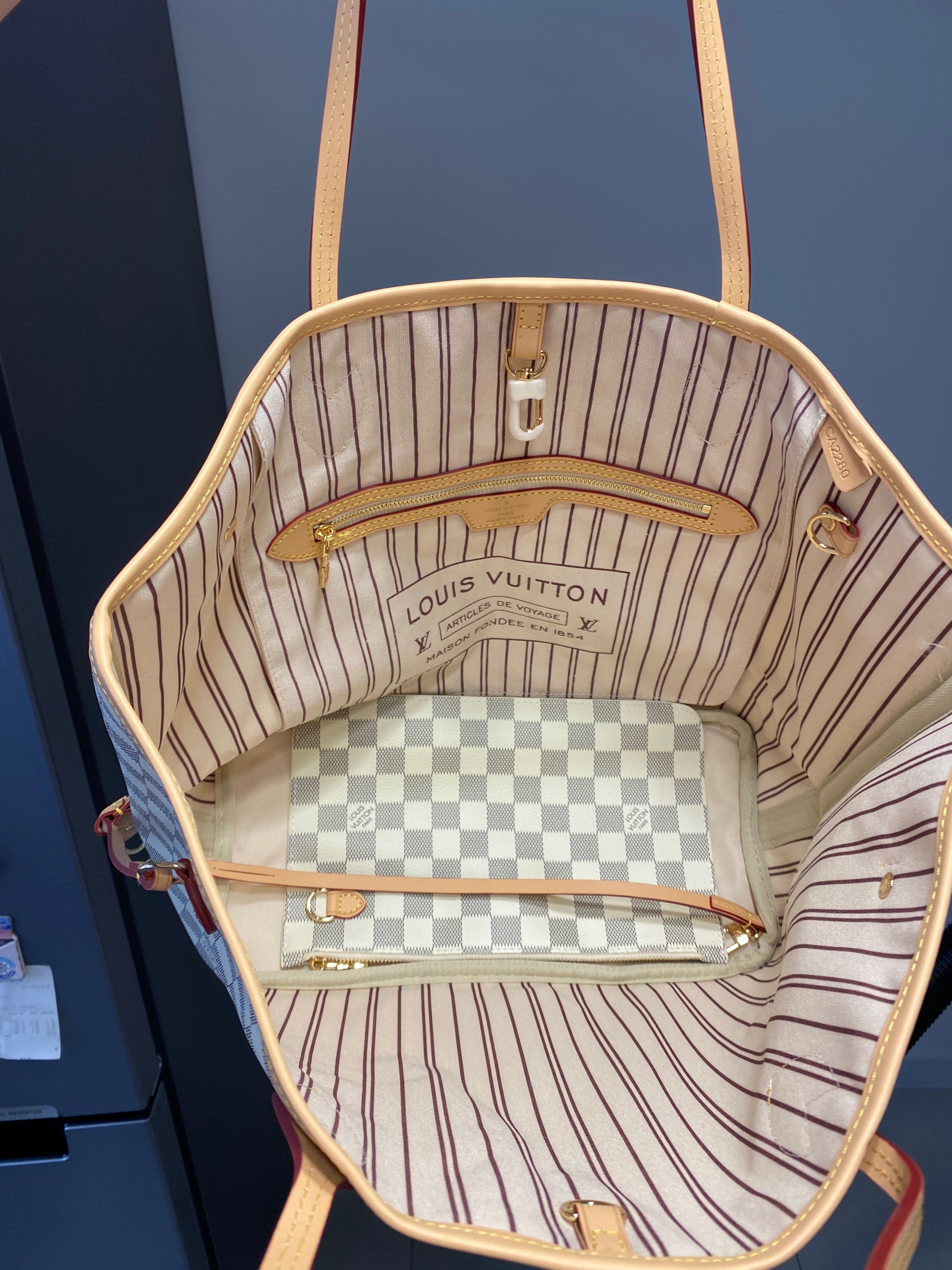 Louis Vuitton Neverfull skóra naturalna
