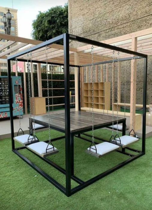 Huśtawka metalowa  sześcioosobowa ZIMOWA PROMOCJA MINUS 5%