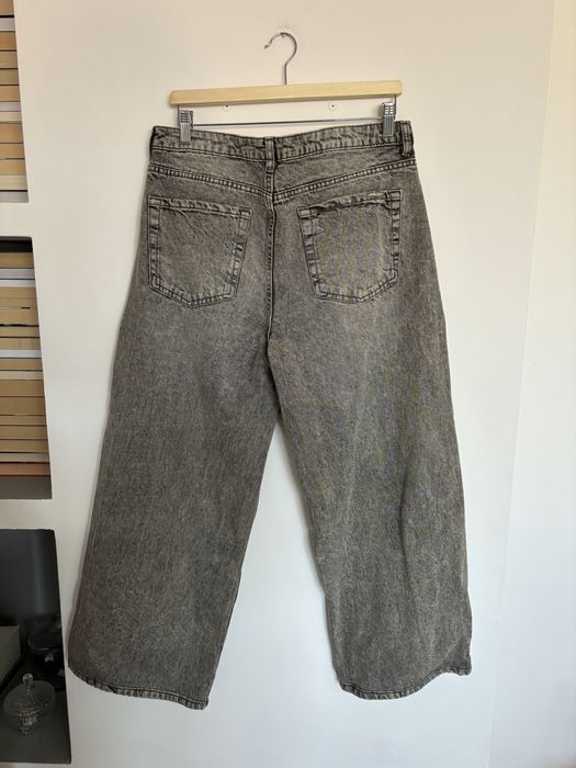 Spodnie damskie szerokie jeansy z wysokim stanem