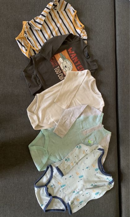 Pięciopak Zestaw, paka Body długi rękaw 80