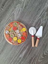 Zabawka pizza drewniana