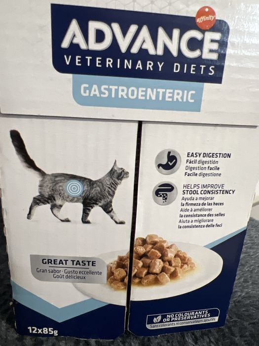 Ração Húmida Advance Vet Diets Cat Gastroenteric 12x 85g