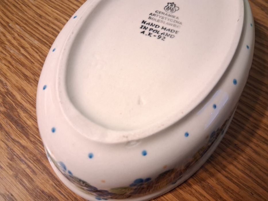 Polmisek owalny 0.7L 21cm GAT2 Ceramika Artystyczna Boleslawiec