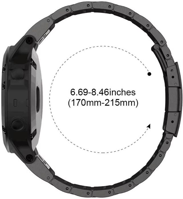Титанові браслети на годинники Garmin Quick fit 22 мм 26 мм ремінець