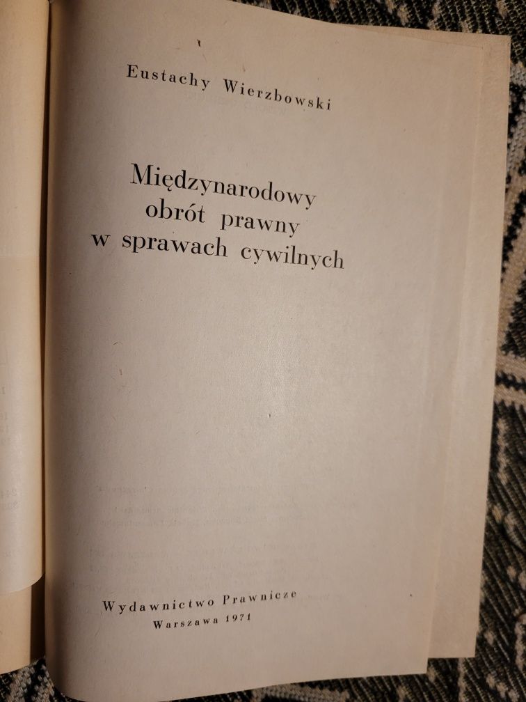 E.Wierzbowski Międzynarodowy obrót prawny w spr.cywilnych 1971 WP