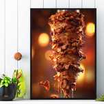 plakat reklamowy kebab, plakat kebab, plakat bar restauracja kebab