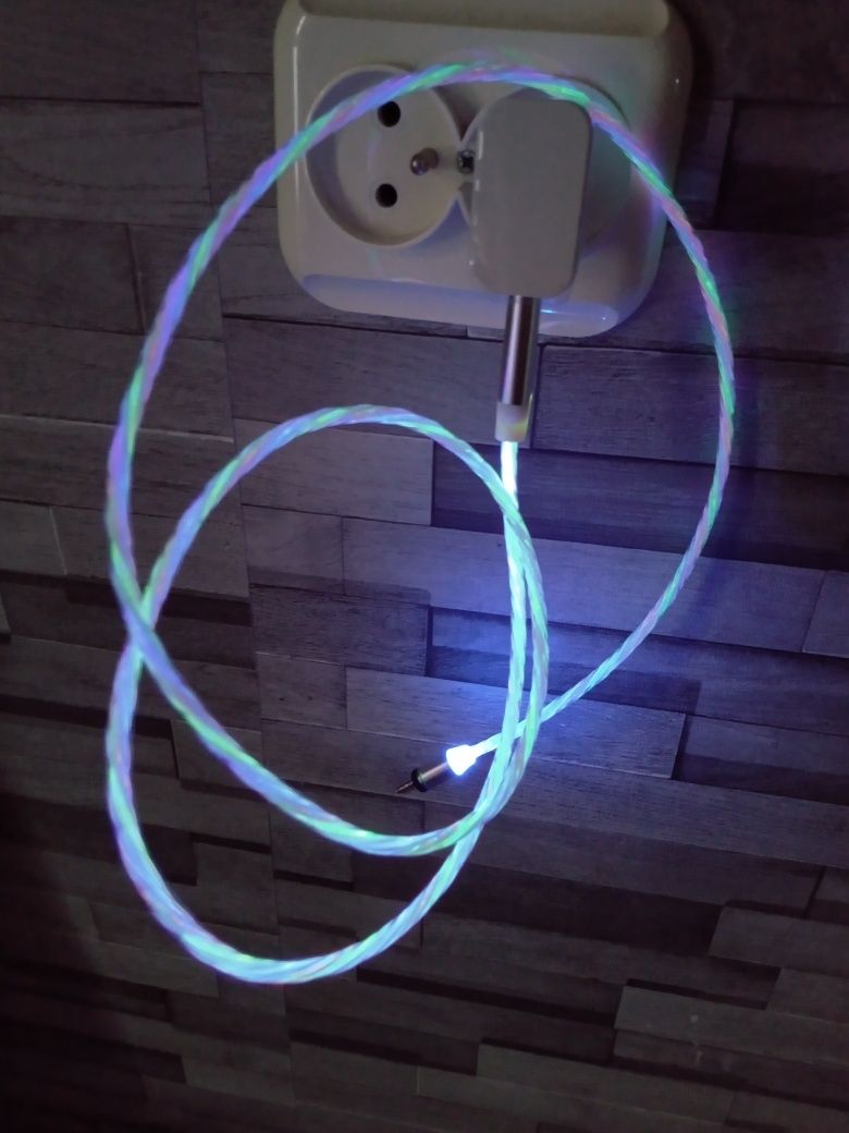 Nowy Świecący kabel USB typ C