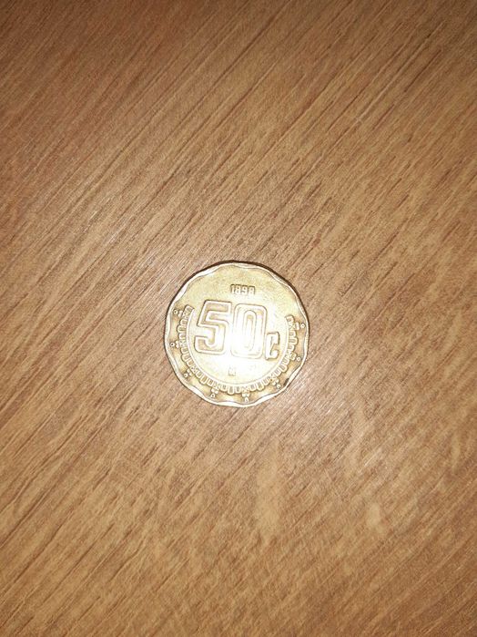 Moneta meksyk 50 centavos z 1898 roku