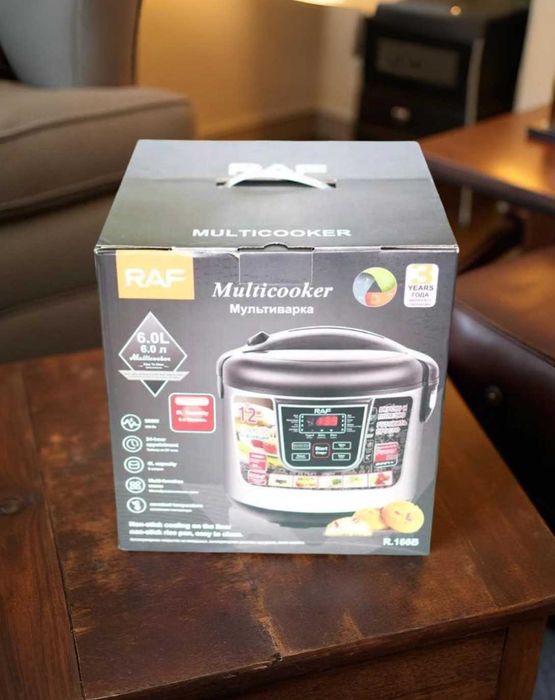 Мультиварка 6 літрів з антипригарним покриттям 12 програм