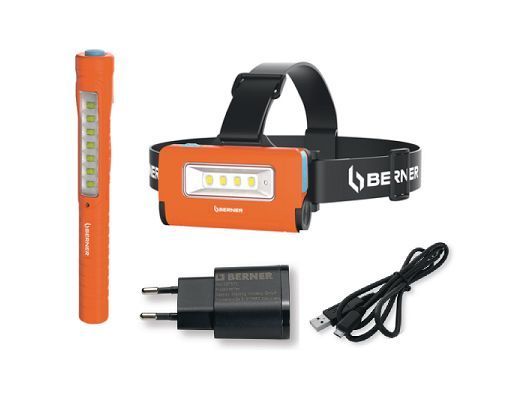 Lampa Czołowa + Pen Light Berner 339200