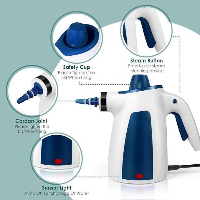 myjka ciśnieniowa parowa 10w1 350ml ręczna parownica