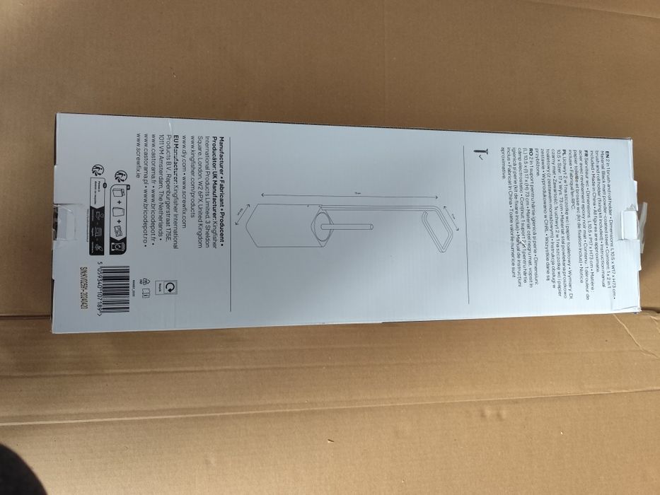 Nowy łazienkowy stojak na papier wraz ze szczotka wc