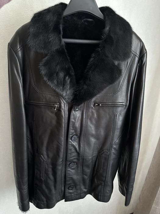 Куртка шкіряна зимова