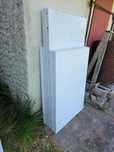 Blat betonowy biały 160×79,5 i 119,5×79,5