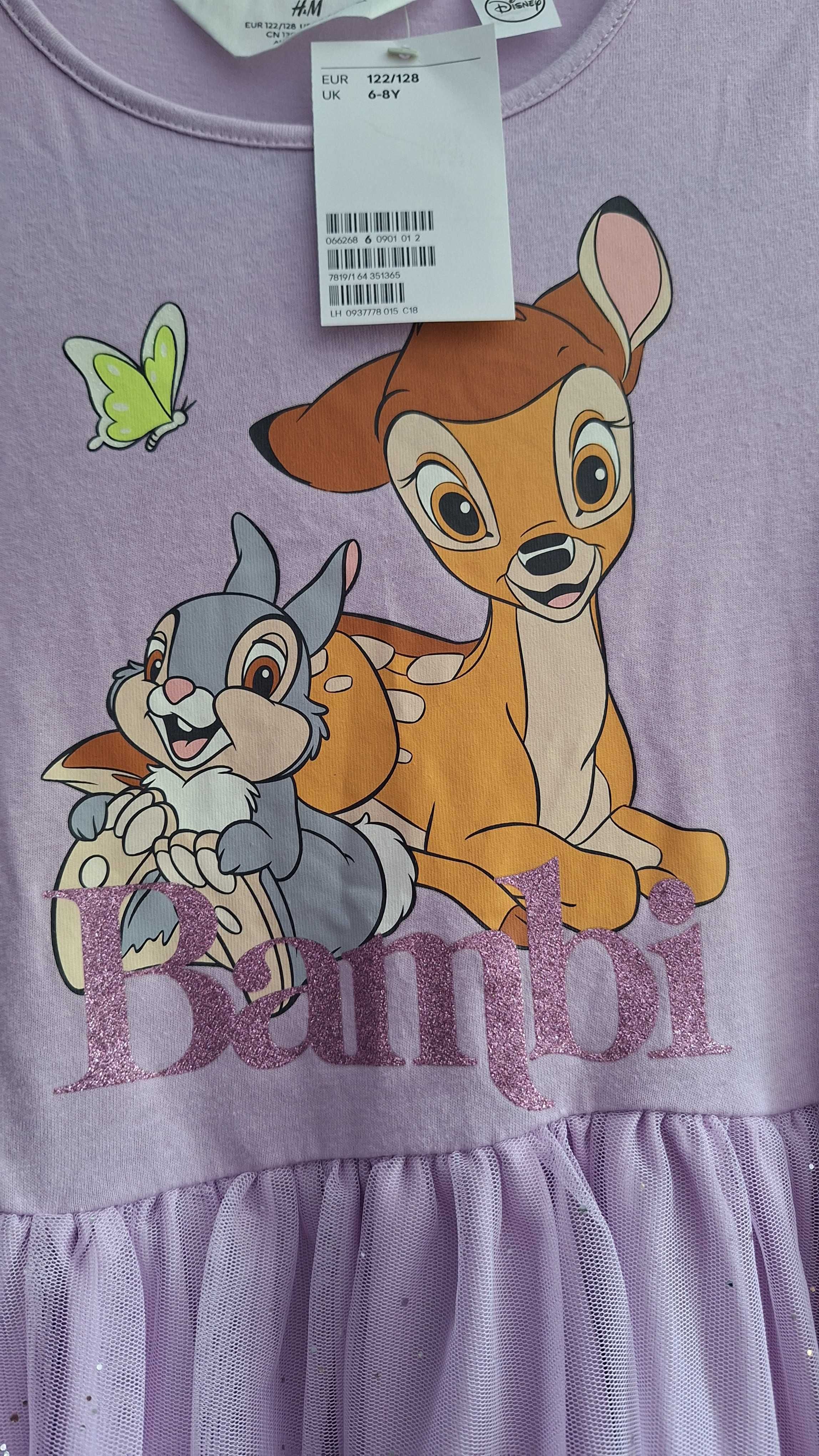 Nowa Sukienka H&M r.122/128 Bambi