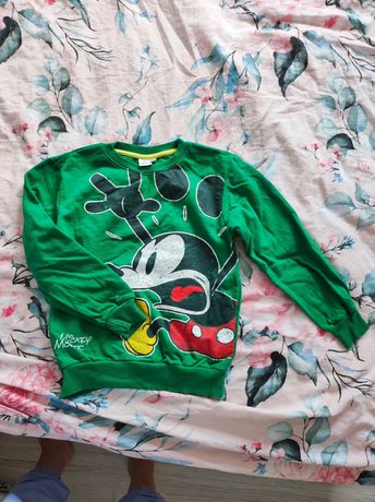 Bluza Mickey 134 128 + gratis kurtka pocopiano