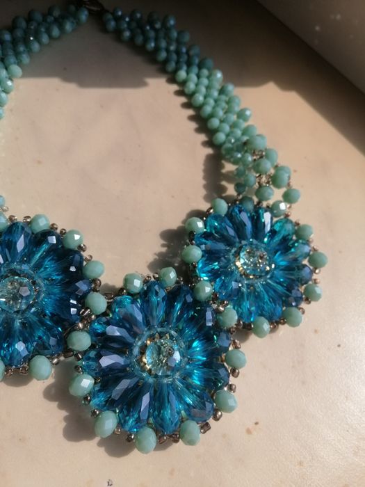 Намисто жіноче блакитне