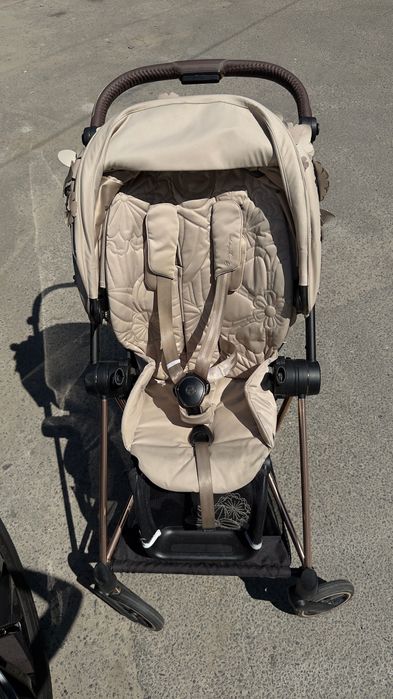 Прогулянкова коляска Cybex Mios шасі Rose gold